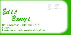 edit banyi business card